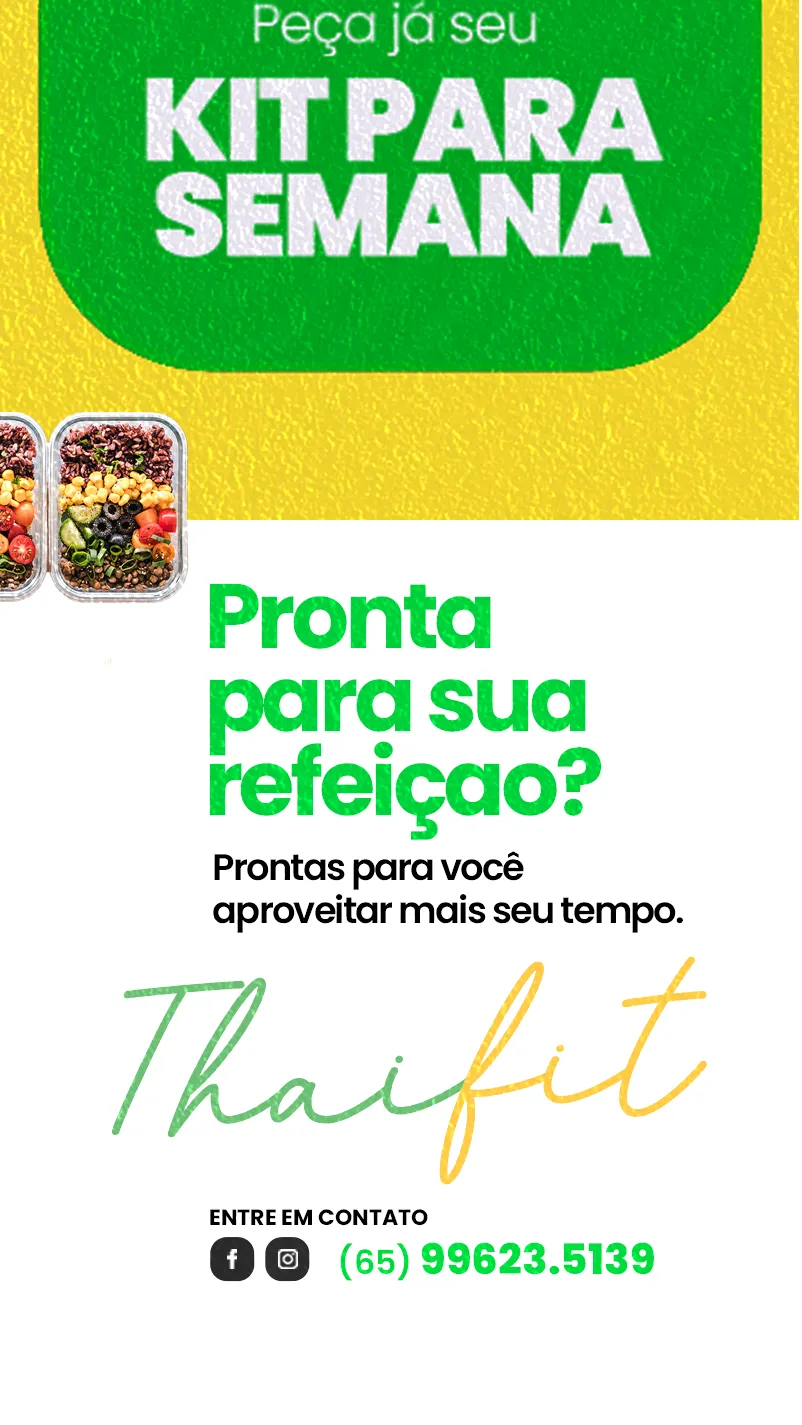 Divulgação do kit para semana Thaifit